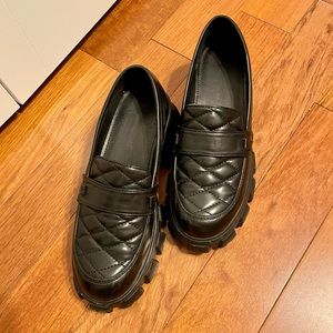 ASOS CHUNKY BLACK LOAFERS